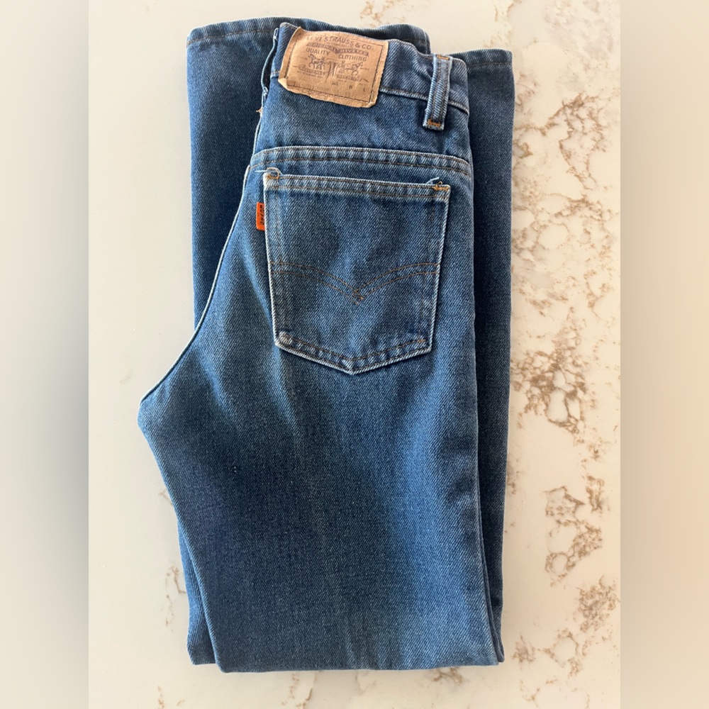 Vintage LEVIS orange tab high rise 70’s slim fit jeans